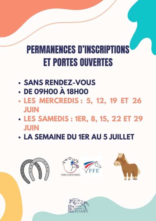 Permanences d'inscription